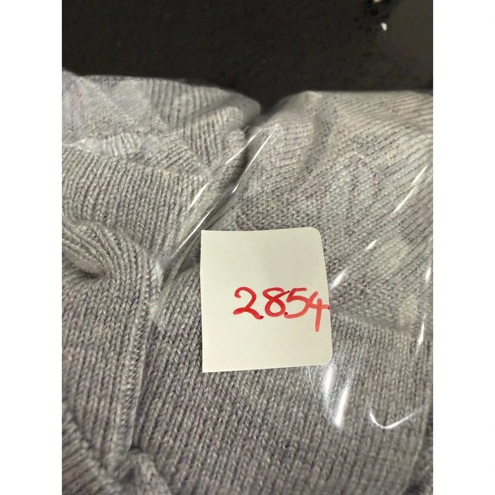 Banana Republic Mens XXL Grey 100% Merino Wool Turtleneck Sweater Soft Knit 2854